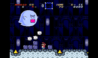 Screenshot Thumbnail / Media File 1 for Super Mario World (USA) [Hack by Stark v1.0Beta] (~Mario's Return Again)